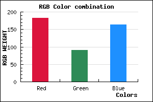 rgb background color #B75BA3 mixer