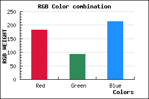 rgb background color #B75DD5 mixer
