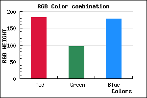 rgb background color #B761B2 mixer