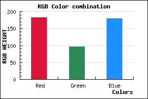 rgb background color #B761B4 mixer