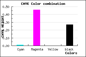 #B763B9 color CMYK mixer