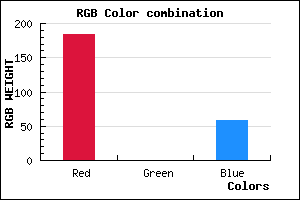 rgb background color #B8003B mixer