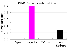 #B801B6 color CMYK mixer