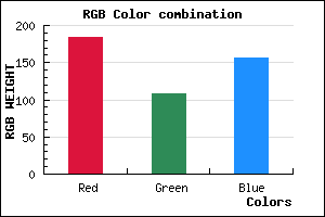 rgb background color #B86C9C mixer