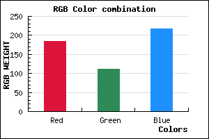 rgb background color #B86FD9 mixer