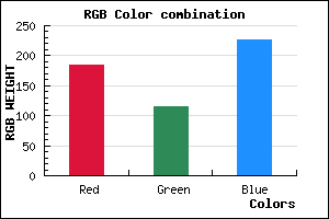 rgb background color #B873E3 mixer