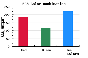 rgb background color #B874DC mixer