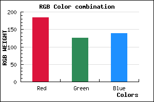 rgb background color #B87E8B mixer