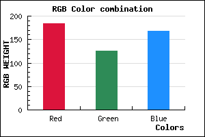 rgb background color #B87EA8 mixer