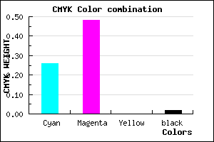 #B881F9 color CMYK mixer