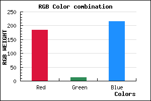 rgb background color #B80DD7 mixer