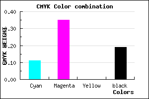 #B887CF color CMYK mixer