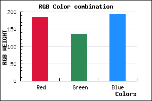 rgb background color #B888C0 mixer