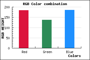 rgb background color #B889BA mixer