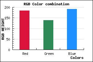 rgb background color #B88BBF mixer