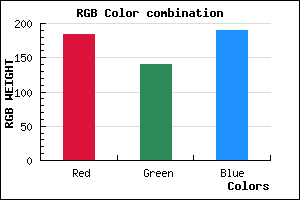 rgb background color #B88CBE mixer