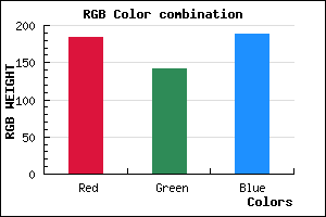 rgb background color #B88DBD mixer