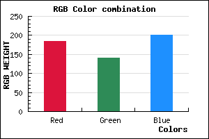 rgb background color #B88DC9 mixer