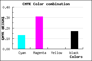 #B892D4 color CMYK mixer