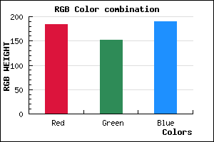 rgb background color #B898BE mixer