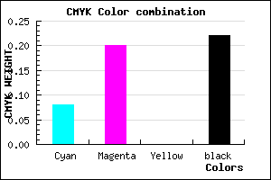 #B89FC7 color CMYK mixer