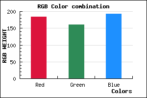 rgb background color #B8A0C0 mixer