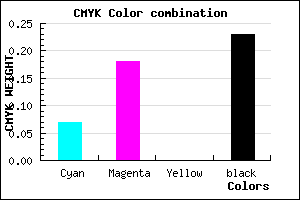#B8A1C5 color CMYK mixer