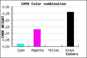 #B8A4BC color CMYK mixer