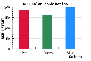 rgb background color #B8A4C8 mixer