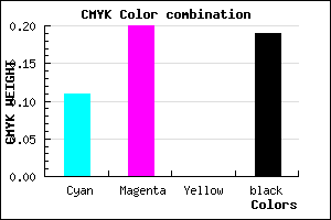 #B8A4CE color CMYK mixer
