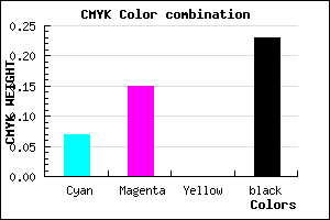 #B8A7C5 color CMYK mixer