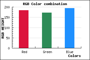 rgb background color #B8ACC2 mixer