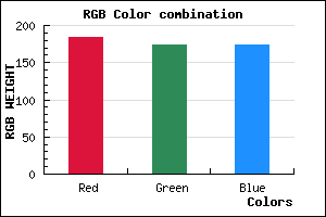 rgb background color #B8AEAE mixer