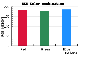 rgb background color #B8B2BA mixer