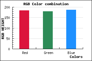 rgb background color #B8B3BB mixer