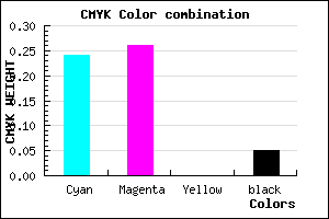#B8B5F3 color CMYK mixer