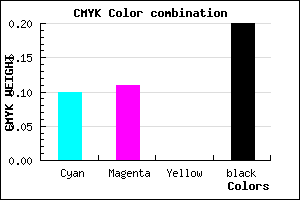 #B8B7CD color CMYK mixer