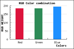 rgb background color #B8B8C2 mixer