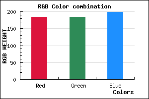 rgb background color #B8B8C6 mixer