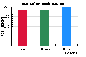 rgb background color #B8B8C8 mixer