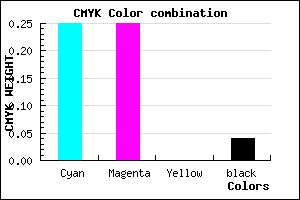 #B8B8F6 color CMYK mixer