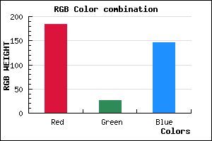 rgb background color #B81B92 mixer