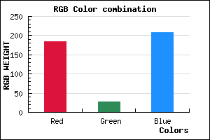 rgb background color #B81CD0 mixer