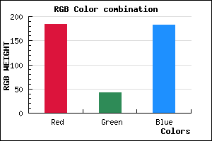 rgb background color #B82AB6 mixer