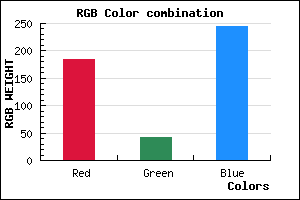 rgb background color #B82AF5 mixer
