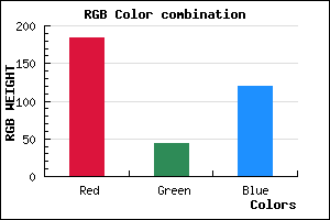 rgb background color #B82C78 mixer
