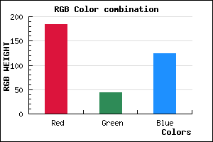 rgb background color #B82C7C mixer