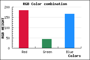 rgb background color #B82CA6 mixer