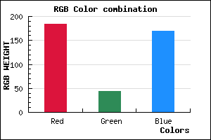 rgb background color #B82CA9 mixer