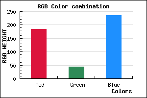 rgb background color #B82CEC mixer